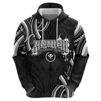 Traditional Art Hawaiian Kakau Tattoos Hoodie White - Polynesian Pride