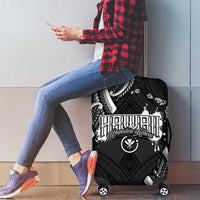 Traditional Art Hawaiian Kakau Tattoos Luggage Cover White - Polynesian Pride
