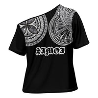 Samoa Traditional Tattoo Cross Shoulder Shirt Tribal Tatau Pattern