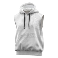 Samoa Lotu Tamaiti Sleeveless Hoodie Tribal Tatau with Siapo Pattern