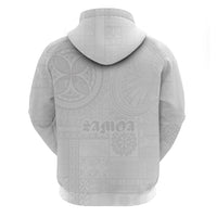 Samoa Lotu Tamaiti Zip Hoodie Tribal Tatau with Siapo Pattern LT03 - Polynesian Pride