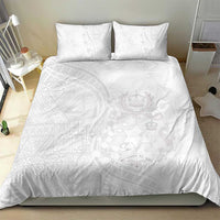 Tonga Faka Sepitema Bedding Set Ngatu Pattern with Plumeria and Hibiscus