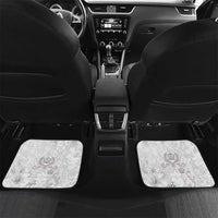 Tonga Faka Sepitema Car Mats Ngatu and Floral Pattern with Blooming Hibiscus