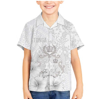 Tonga Faka Sepitema Family Matching Mermaid Dress and Hawaiian Shirt Ngatu and Floral Pattern with Blooming Hibiscus