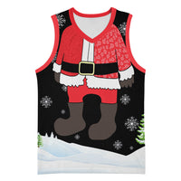 Polynesian Santa Claus Costume Funny Basketball Jersey