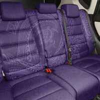 Hawaiian Turtle and Shark Back Car Seat Cover Kakau Tribal with Polynesian Pattern Purple Color LT03 - Polynesian Pride