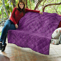 Hawaiian Turtle and Shark Quilt Kakau Tribal with Polynesian Pattern Pink Color