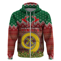Vanuatu Christmas Hoodie Pig Tusk Beautiful Merry Xmas Snowflake LT03 - Polynesian Pride