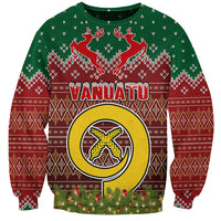 Vanuatu Christmas Sweatshirt Pig Tusk Beautiful Merry Xmas Snowflake LT03 Unisex Red - Polynesian Pride