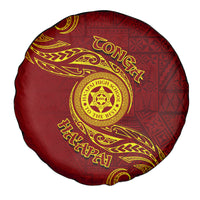 Tonga Ha'apai High School Spare Tire Cover Ngatu and Maori Ethnic Tribal Pattern LT03 - Polynesian Pride