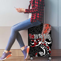 Aotearoa Toitu Te Tiriti Luggage Cover Maori Taniwha Haka - Honour the Treaty LT03