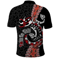 Aotearoa Toitu Te Tiriti Polo Shirt Maori Taniwha Haka - Honour the Treaty LT03