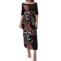 Aotearoa Toitu Te Tiriti Puletasi Maori Taniwha Haka - Honour the Treaty LT03