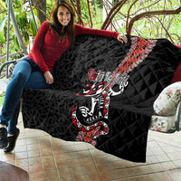 Aotearoa Toitu Te Tiriti Quilt Maori Taniwha Haka - Honour the Treaty LT03