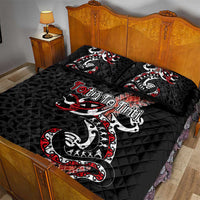 Aotearoa Toitu Te Tiriti Quilt Bed Set Maori Taniwha Haka - Honour the Treaty LT03
