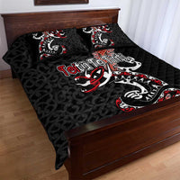 Aotearoa Toitu Te Tiriti Quilt Bed Set Maori Taniwha Haka - Honour the Treaty LT03