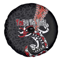 Aotearoa Toitu Te Tiriti Spare Tire Cover Maori Taniwha Haka - Honour the Treaty LT03