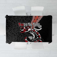 Aotearoa Toitu Te Tiriti Tablecloth Maori Taniwha Haka - Honour the Treaty LT03