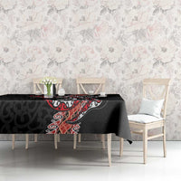 Aotearoa Toitu Te Tiriti Tablecloth Maori Taniwha Haka - Honour the Treaty LT03