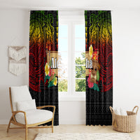 Hawaiian Elements and Polynesian Tattoo Window Curtain LT03 - Polynesian Pride