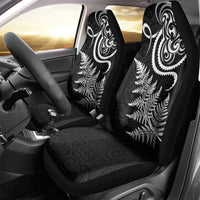 New Zealand Octopus Tattoo and Fern Car Seat Cover Maori Pattern
