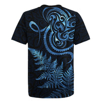 New Zealand Octopus Tattoo and Fern Rugby Jersey Maori Pattern Matariki Style LT03 - Polynesian Pride
