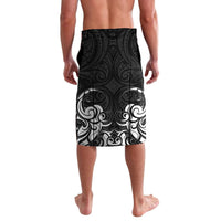 New Zealand Crocodile Tattoo and Fern Lavalava Maori Pattern