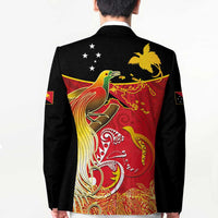 Papua New Guinea Independence Day Blazer Happy Anniversary 50th Bird-of-paradise Melanesian Tattoos - Polynesian Pride