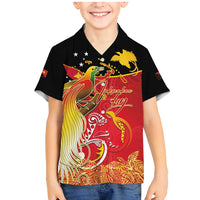 Papua New Guinea Independence Day Family Matching Mermaid Dress and Hawaiian Shirt Happy Anniversary 50th Bird-of-paradise Melanesian Tattoos - Polynesian Pride