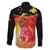 Papua New Guinea Independence Day Family Matching Off Shoulder Maxi Dress and Hawaiian Shirt Happy Anniversary 50th Bird-of-paradise Melanesian Tattoos - Polynesian Pride