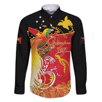 Papua New Guinea Independence Day Family Matching Short Sleeve Bodycon Dress and Hawaiian Shirt Happy Anniversary 50th Bird-of-paradise Melanesian Tattoos - Polynesian Pride