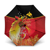 Papua New Guinea Independence Day Umbrella Happy Anniversary 50th Bird-of-paradise Melanesian Tattoos - Polynesian Pride