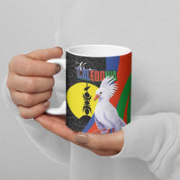 New Caledonia Ceramic Mug Kagu Bird and The Seal with Melanesian Culture - Polynesian Pride