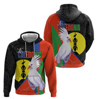 New Caledonia Hoodie Kagu Bird and The Seal with Melanesian Culture - Polynesian Pride