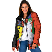 New Caledonia Padded Jacket Kagu Bird and The Seal with Melanesian Culture - Polynesian Pride