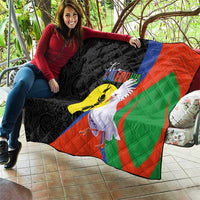 New Caledonia Quilt Kagu Bird and The Seal with Melanesian Culture - Polynesian Pride