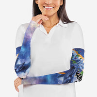 Marshall Islands Manit Day Arm Sleeves Grunge National Flag with Whales and Tribal Tattoos - Polynesian Pride