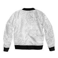 Samoan Culture-Lotu Tamaiti Bomber Jacket Siapo and Polynesian Art Tattoos LT03 - Polynesian Pride