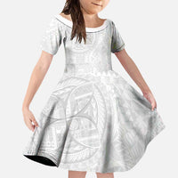 Samoan Culture-Lotu Tamaiti Family Matching Off Shoulder Maxi Dress and Hawaiian Shirt Siapo and Polynesian Art Tattoos - Polynesian Pride