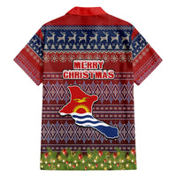 kiribati-christmas-kid-hawaiian-shirt-coat-of-arms-and-map-beautiful-merry-xmas-snowflake