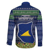 tokelau-christmas-family-matching-short-sleeve-bodycon-dress-and-hawaiian-shirt-coat-of-arms-and-map-beautiful-merry-xmas-snowflake