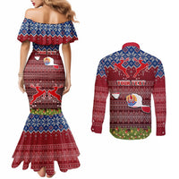 personalised-french-polynesia-christmas-couples-matching-mermaid-dress-and-long-sleeve-button-shirts-coat-of-arms-and-map-beautiful-merry-xmas-snowflake