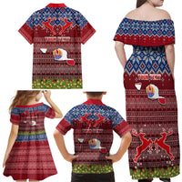 personalised-french-polynesia-christmas-family-matching-off-shoulder-maxi-dress-and-hawaiian-shirt-coat-of-arms-and-map-beautiful-merry-xmas-snowflake