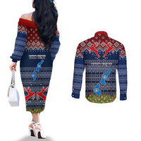 personalised-northern-mariana-islands-christmas-couples-matching-off-the-shoulder-long-sleeve-dress-and-long-sleeve-button-shirts-coat-of-arms-and-map-beautiful-merry-xmas-snowflake