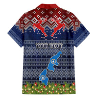 personalised-northern-mariana-islands-christmas-kid-hawaiian-shirt-coat-of-arms-and-map-beautiful-merry-xmas-snowflake