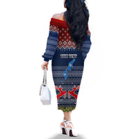 personalised-northern-mariana-islands-christmas-off-the-shoulder-long-sleeve-dress-coat-of-arms-and-map-beautiful-merry-xmas-snowflake