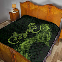 New Zealand Gecko Maori Art Tattoo Quilt