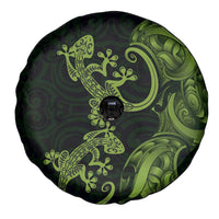 New Zealand Gecko Maori Art Tattoo Spare Tire Cover