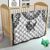 Custom New Zealand Quilt Tui Bird and Koru Circle Mix Silver Fern Pattern LT03 - Polynesian Pride