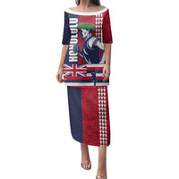 Honolulu Running 2024 Family Matching Puletasi and Hawaiian Shirt Marathon Competition Hula Runner and Kakau Art Tattoo